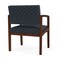 Lesro Lenox Wood Wide Guest Chair Wood Frame, Walnut, RS Night Sky Upholstery LW1201 - alternate 2